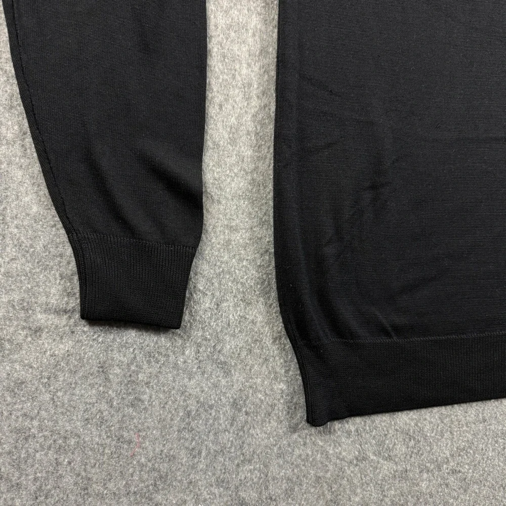 Vintage Harold Powell Mens Black Turtleneck Sweater XL Long Sleeve Fine Knit